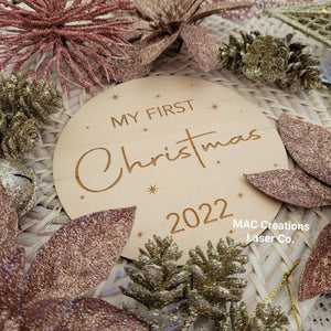 My First Christmas Plaque - Design 1