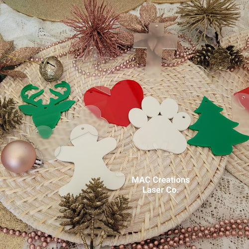 Blank Bulk Christmas Shape Decorations