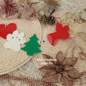 Blank Bulk Christmas Shape Decorations