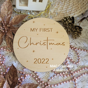 My First Christmas Plaque - Design 1