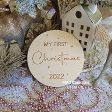 Load image into Gallery viewer, My First Christmas Plaque - Design 1