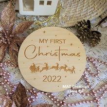 Load image into Gallery viewer, My First Christmas Plaque - Design 2