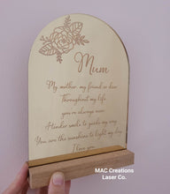 Load image into Gallery viewer, Mother&#39;s Day Mirror Plaque - Design 1