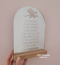 Load image into Gallery viewer, Affirmation Plaque - Mirror Design 5