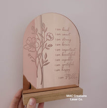Load image into Gallery viewer, Affirmation Plaque - Mirror Design 4