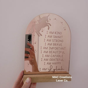 Affirmation Plaque - Mirror Design 3