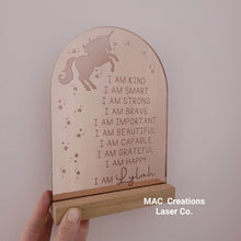 Load image into Gallery viewer, Affirmation Plaque - Mirror Design 3