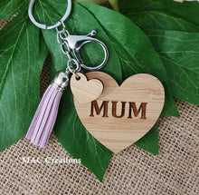 Load image into Gallery viewer, Mum Keyring - MAC Creations Laser Co.