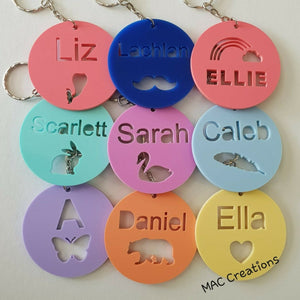 Pastel Bag Tag - MAC Creations Laser Co.