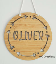 Load image into Gallery viewer, Tribal Arrows - Name Plaque - MAC Creations Laser Co.