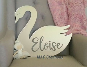 Swan - Wall Plaque - MAC Creations Laser Co.