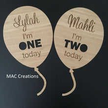 Load image into Gallery viewer, Birthday Balloon Photo Prop - MAC Creations Laser Co.