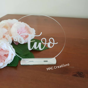 Table Numbers - MAC Creations Laser Co.