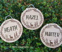 Load image into Gallery viewer, Woodland Deer - Name Plaque - Name Sign - MAC Creations Laser Co.