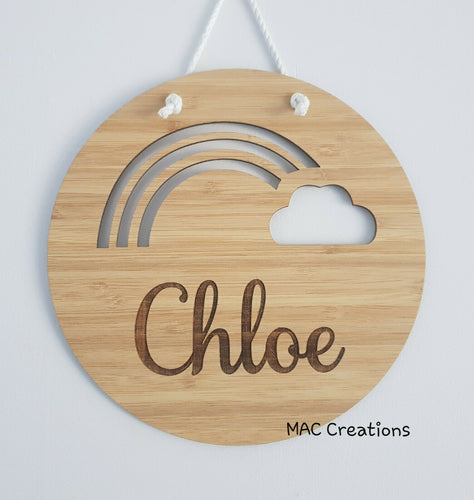 Rainbow - Name Plaque - MAC Creations Laser Co.