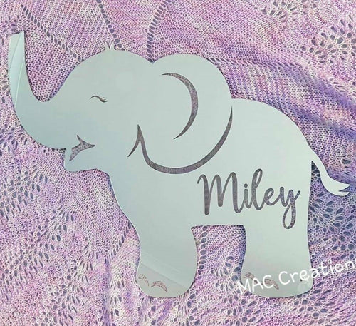 Elephant Wall Plaque - MAC Creations Laser Co.