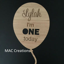 Load image into Gallery viewer, Birthday Balloon Photo Prop - MAC Creations Laser Co.