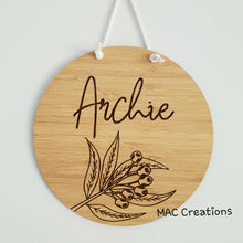 Load image into Gallery viewer, Gum Nut - Name Plaque - MAC Creations Laser Co.