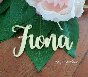 Wooden or Acrylic Place Names - Font 5 - MAC Creations Laser Co.