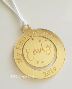 Personalised Drop Ornament - MAC Creations Laser Co.