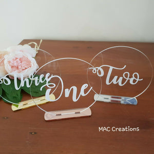 Table Numbers - MAC Creations Laser Co.