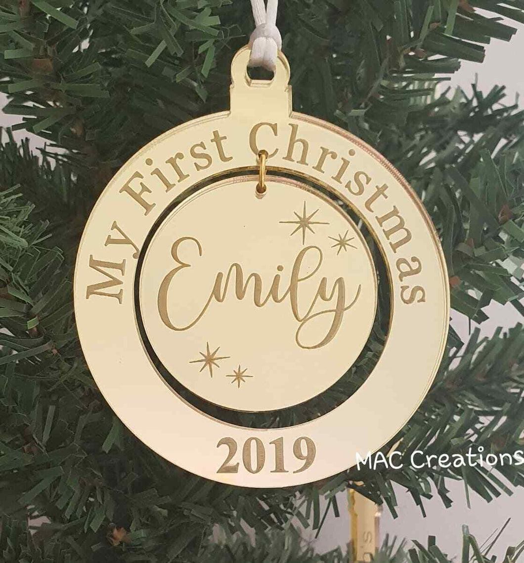 Personalised Drop Ornament - MAC Creations Laser Co.