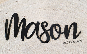 Name Cut-Out - Font 6 - MAC Creations Laser Co.