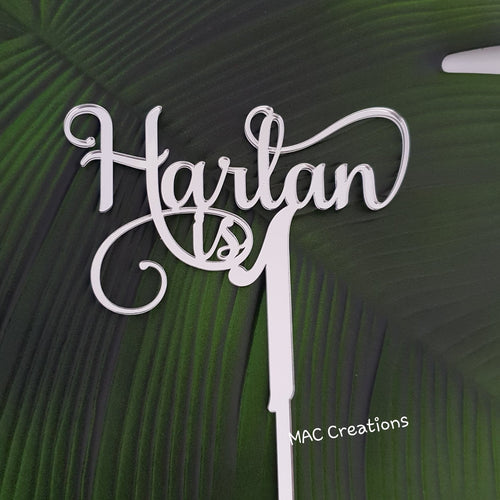 Name is Age Custom Cake Topper