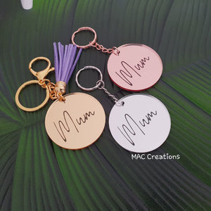 'Mum' Keyring - MAC Creations Laser Co.