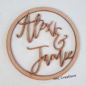 MDF Hoop - MAC Creations Laser Co.