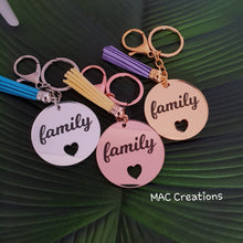 Load image into Gallery viewer, &#39;Family&#39; Keyring - MAC Creations Laser Co.