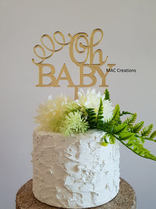 Oh Baby Cake Topper - MAC Creations Laser Co.