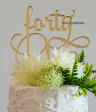 Load image into Gallery viewer, &#39;Forty&#39; Cake Topper - MAC Creations Laser Co.