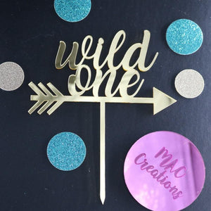 'Wild One' Cake Topper - MAC Creations Laser Co.