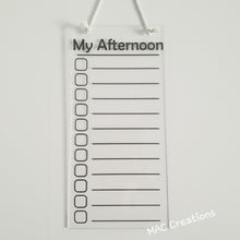 Load image into Gallery viewer, Blank Afternoon Routine Chart - MAC Creations Laser Co.