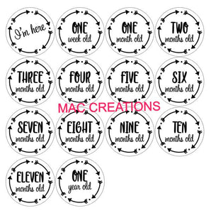 Milestone Discs - Circle of Arrows - MAC Creations Laser Co.