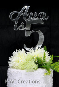 'Name is Age' - Cake Topper