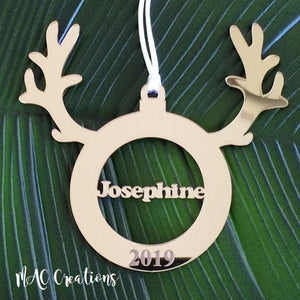 Reindeer Antlers Ornament - MAC Creations Laser Co.
