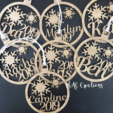 Load image into Gallery viewer, Snowflake Ornament - MAC Creations Laser Co.
