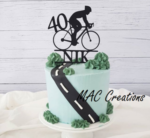 Cycling Cake Topper