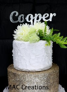 Name - Cake Topper