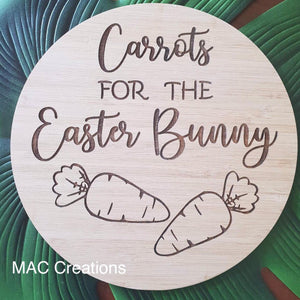 Easter Bunny Treat Plate - Round - MAC Creations Laser Co.