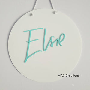 3D Name Plaque - MAC Creations Laser Co.