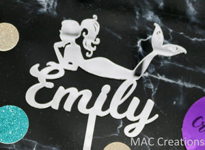 Mermaid Birthday Cake Topper