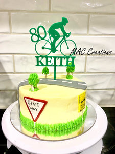 Cycling Cake Topper