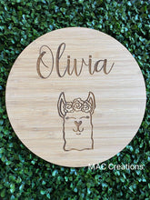 Load image into Gallery viewer, Llama Name Plaque