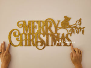 Merry Christmas Sign with Koala