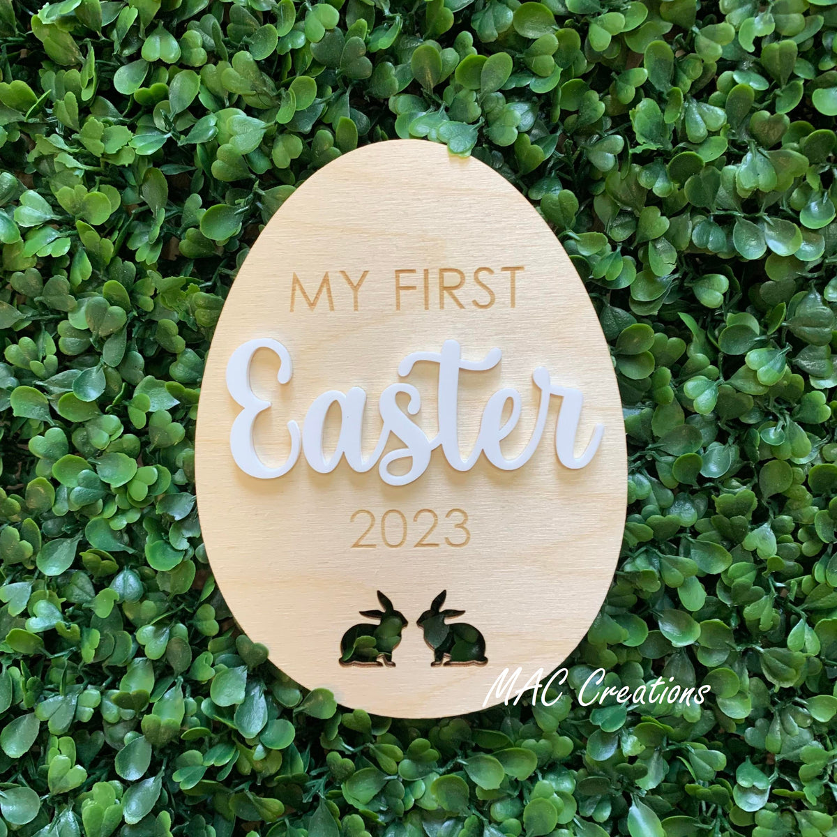 Personalised My First Easter Plaque Sign Australia- MAC Creations