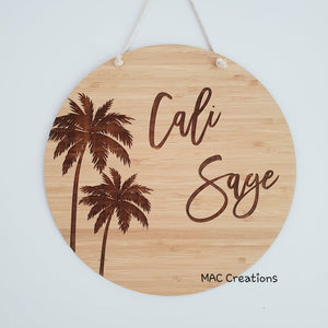 Palm Trees - Name Plaque - MAC Creations Laser Co.