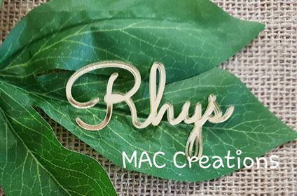 Wooden or Acrylic Place Names - Font 1 - MAC Creations Laser Co.